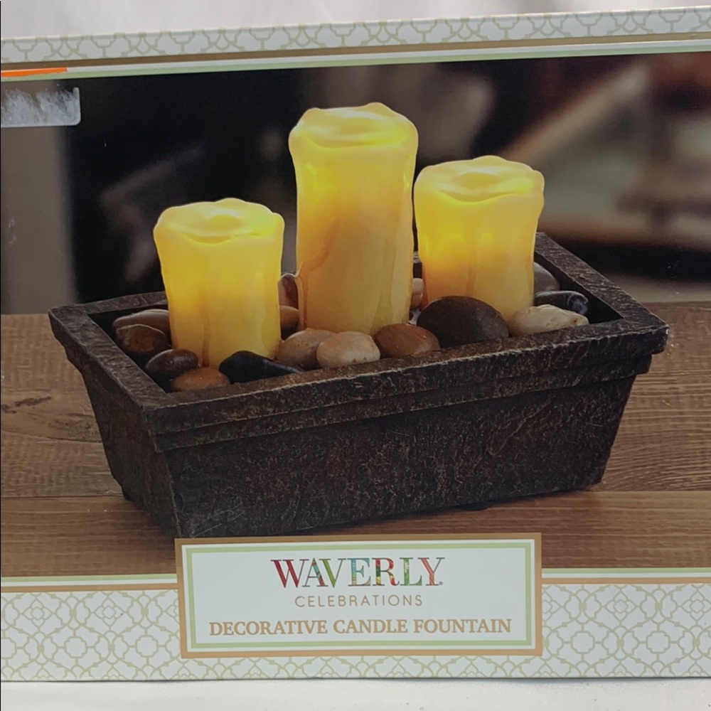 Waverly Yellow and Brown Candle Holders Accents